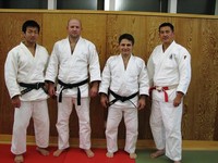 指導者のRudiさん、Maykelさんと高橋師範、竹澤監督