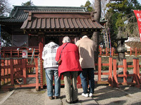 世良田の東照宮境内にて
