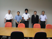 学長、学部長、畔上部長と