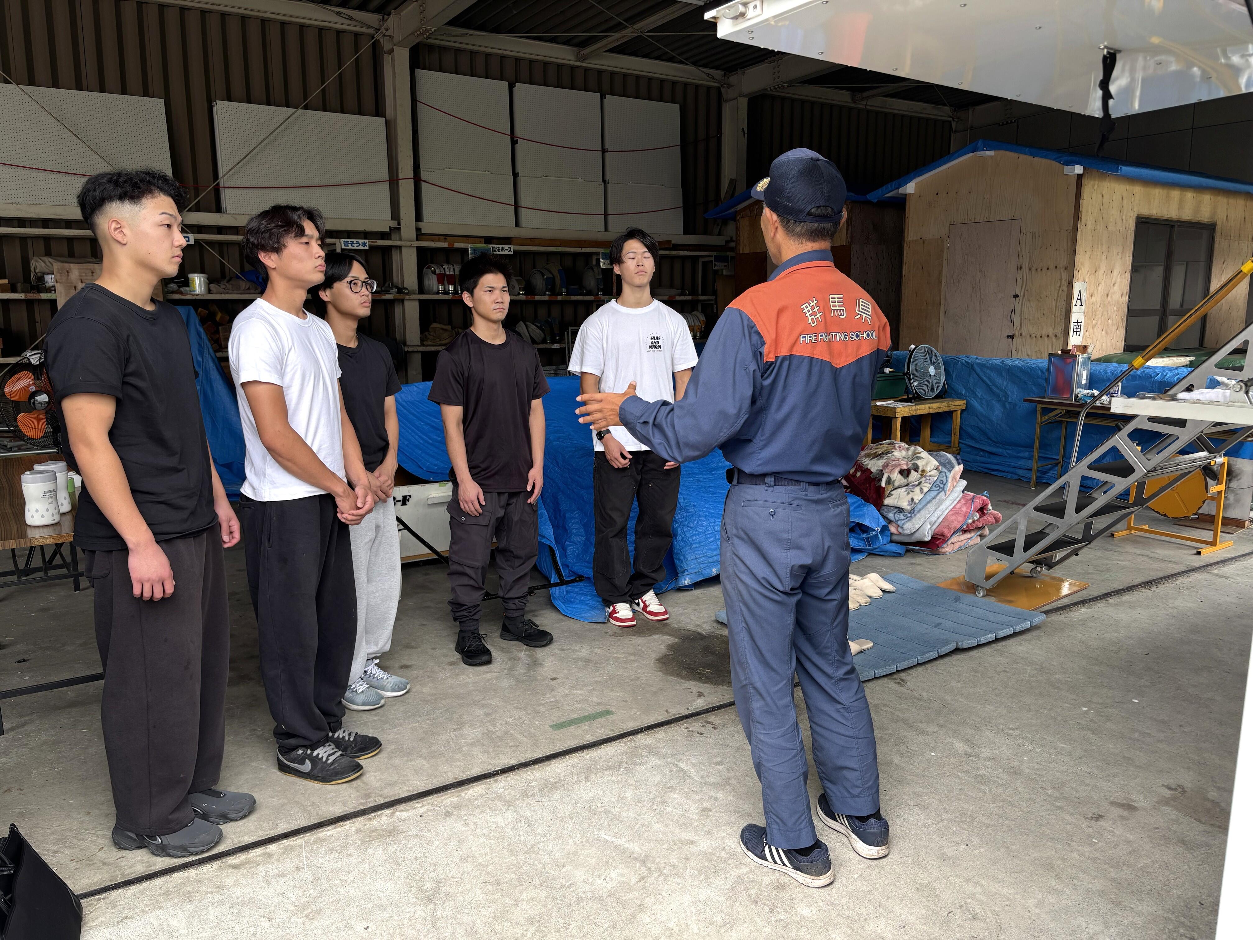 警察・消防プログラム】群馬県消防学校に一日入校しました | 関東学園大学